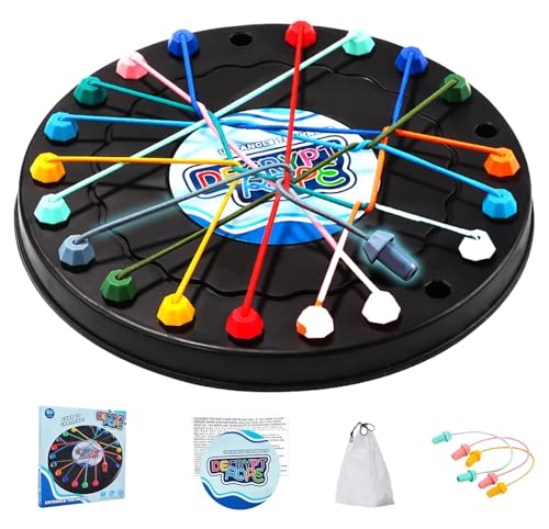 Seil-Puzzle-Spiel, Knoten-Logikspiel, Intelligente Spiele, Familie Party Spiel,Geschicklichkeitsspiel für Kinder ab 3 Jahren Geschicklichkeitsspiel Lernspiel für Die Ganze Familie Ostergeschenk