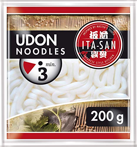 Ita-san Udon Nudeln, Gewürzen, schnelle und einfache Zubereitung, halal, vegetarisch, vegan, 1 x 200 g