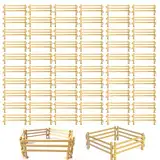 60 Stück Zaun Spielzeug, Spielzeug Zaun,Pferdezaun Spielzeug Mini Zaun,Mini Zaun Pferdekoppel,Zäune Spielzeug,DIY Pferd Corral Fechten Micro Landschaft Dekoration,Pädagogische Geschenk,Kinder Geschenk