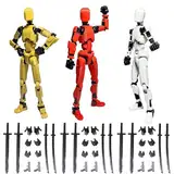 3 Stück T13 Figur,Action Figur,13 Types Action Figures,T13 Action Figure,Actionfiguren mit Mehreren Gelenken,Dummy 13 Actionfigur,3D Gedruckte Actionfigur für Desktop-Dekorationen