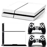 Mcbazel Pattern Serie Decals Vinyl Skin Aufkleber für Original PS4 Only (Not for PS4 Slim/Pro) Alles weiß