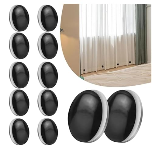12er-Pack Duschvorhang Gewichte Duschvorhang Beschwerer Vorhang Magnet Gewicht Curtain Weights Magnetische Vorhang Gewichte Duschvorhang Befestigung für Duschvorhänge, Vorhänge (schwarz)