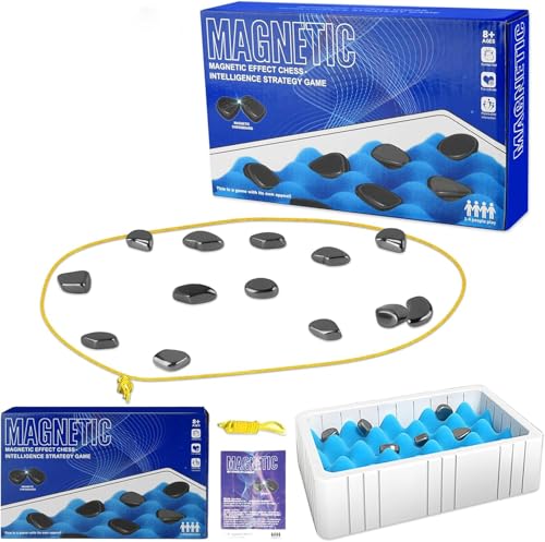 Magnetisches Schachspiel,Magnetspiel Puzzle Magnetic Schachspiel Tragbares Schach Magnetisch Magnetisches Spiel für Erwachsene Partyzubehör für Familientreffen((Schwammstil 2))