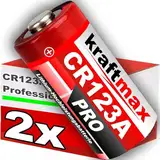 2er Pack CR123 / CR123A Lithium Hochleistungs- Batterie für professionelle Anwendungen - Neueste Generation