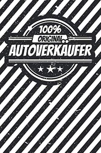 Notizbuch liniert: Autoverkäufer Geschenke lustiger Spruch Vintage