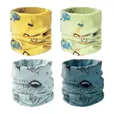 4 Stück Kinder Schals Baby Jungen Mädchen Schlauchschal Baumwolle O Ring Neck Warmer Loop Schals Halstuch Nackenwärmer Winddicht Halstücher Multifunktionstuch für Winter, Frühling, Herbst (4 Farbe)