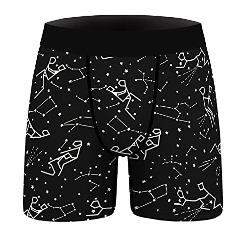 Generisch Modische, Bedruckte, atmungsaktive Sport-Boxershorts für Herren mit eng anliegender Unterhose Hose Weit Herren Pyjamahose Herren Kurz Herren Freizeithose Kurzgröße Fahrradhose (C, L)