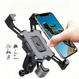 Fahrrad Handyhalterung Motorrad Handy Halterung Telefonhalterung Mtb Bici Moto Handyhalter Universal Lenker Holder Smartphone Rennrad Scooter 360°drehbar Für iPhone Samsung Galaxy Huawei Xiaomi Oppo