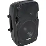 Ibiza - XTK8A - Plug & Play 8"/20cm aktives Lautsprechersystem mit 200W RMS Belastbarkeit - Kompressionshochtöner, Bassreflexsystem, Verstärkermodul, LINE/Micro Eingänge - Schwarz