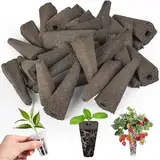 50 Stücke Ersatz-Zuchtschwämme, Wachstumsschwämme Hydroponic, Samenstarterhülsen Ersatz Wurzelwachstum Schwamm Schwammstecker für Hydroponische Anzuchtsysteme Indoor Hydrokultur Garten Kit