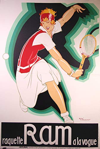 Tennis Schläger Ram Poster Reproduktion – Format 50 x 70 cm Papier 300 g – Verkauf der digitalen Datei HD möglich