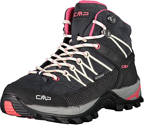 CMP Damen Rigel Mid Wmn Shoes Wp Trekking-& Wanderstiefel, Antracite Off White, 41 EU