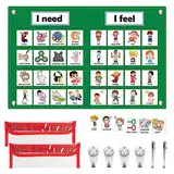 KIKIGOAL Gefühlediagramm für Vorschullehrer mit 36 Karten, Sozial-Emotionales Lern-Taschentabelle, Autismus, visuelles Verhaltensmanagement, Kindertagesstätte, Calm Down Corner Klassenzimmerzubehör