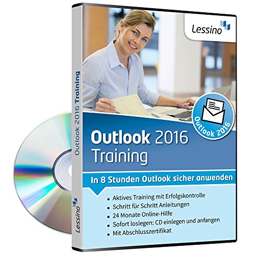 Outlook 2016 Training - In 8 Stunden Outlook sicher anwenden | Einsteiger und Auffrischer lernen mit diesem Kurs Schritt für Schritt die sichere Anwendung von Outlook [1 Nutzer-Lizenz]