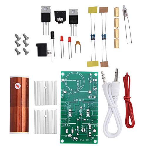 Spule Bausatz, Mini LED Zündkerzenmodul DIY Elektronik Teslaspule Werkzeug Kit mit Lichtbogenfunktion, für Modell Kinder Jugendliche Lehranstalten Experiment 15W DC 15-24V