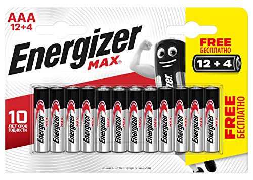 Energizer Max Batterien AAA, 16 Stück, E300125703, chrom