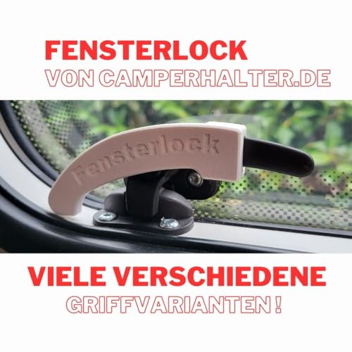 Generisch Fenstersicherung/Einbruchschutz/Verriegelung für Dometic Seitz Fenstergriff/Fensterhebel Wohnmobil- und Wohnwagenfenster (Rechts, 2)