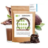 VEGAN Protein-Pulver BIO Schoko ohne Soja & Chemie [Regional aus Deutschland] - 5K mit Bio Reis-, Hanf- & Erbsenprotein » Zum Backen & als Bio Protein-Shake « 600g Veganes Bio Eiweiß-Pulver Schokolade