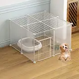 Pet's Home, Laufstall for Katzen – Katzenkäfige for Katzen im Innenbereich, Frettchenkäfig, Hundekäfige, Katzenhütten, leicht zu reinigen, idealer Übungsort for 1–3 Katzen