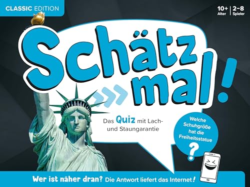 Schätz mal! Classic Edition: Das Quiz mit Lach- und Staungarantie I Ab 10 Jahre I 2-8 Spieler I Spiele-Block