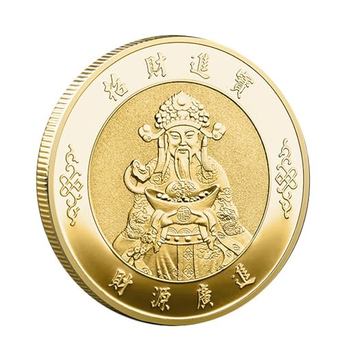 Glücksmünzen Für Das Chinesische Neujahr 2025 – Gold- Und Silbermünze des Gottes des Reichtums, Fengshui-Münzdekor, Chinesische Glücksmünzen 2025, Feng-Shui-Münzen Für Reichtum, Gesundheit Und Erfolg