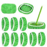 8 Stück Bodentücher für Swiffer, Mehrweg Flachmopptuch 25,4x11,5cm, Bodenwischer Nass für Swiffer Sweeper Dust Mop, Tuch Waschbar Wischmopp Bezug für die Reinigung von Hartböden, Holzböden, Mop Pads