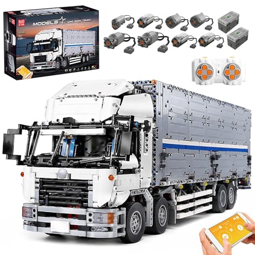 FigureArt Technik LKW Bausteine, 4166 Teile, MK13139 LKW Modell, Doppelte Fernbedienung mit 8 Motoren, Sammlerstücke für Erwachsene(Originalverpackung)