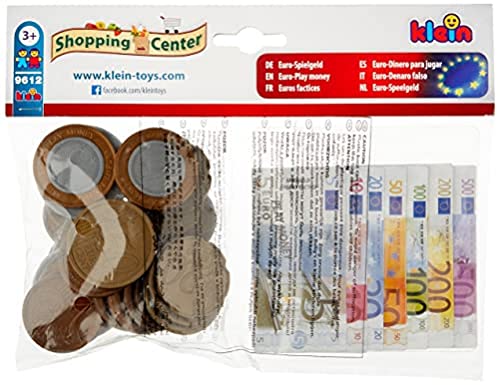 Euro-Spielgeld I 35 Scheine und 25 Münzen - von der 1-Cent-Münze bis zum 500-Euro-Schein I Maße: 20 cm x 1,5 cm x 11 cm I Spielzeug für Kinder ab 3 Jahren