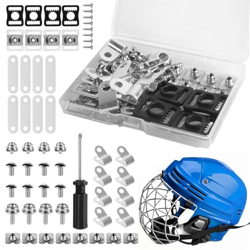 Hardware-Kit für Fußball-Schutzhelme, Ersatzteile für Hockey-Schutzhelme, Mehrzweck-Fußball-Schutzhelm-Reparaturset, 57X benutzerfreundliches Wartungswerkzeug, Ersatzteile für Fußball-Schutzhelme für