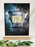 Los Angeles Fanartikel Acryl Tafel - Personalisiertes Geschenk, Football, American Football, Geschenke Jungen, Fanartikel, Fanartikel Kinder, Fan Geschenke, Los Angeles Trikot für Los Angeles-Fans