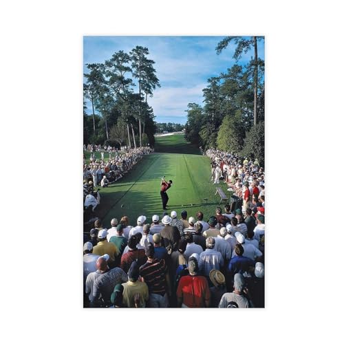 Eldrick Tiger Woods Leinwandposter Schlafzimmer Dekor Sport Landschaft Büro Zimmer Dekor Geschenk Unrahmen-Stil 40 x 60 cm