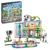 LEGO Friends Sportzentrum BAU-Spielzeug mit Fußball-, Basketball- und Tennis-Spielen sowie Kletterwand und 4 Mini-Puppen, Heartlake City Geschenk für Kinder ab 8 Jahren 41744