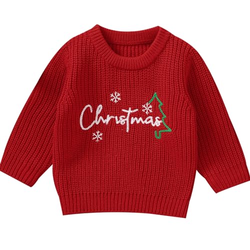 Winmany Baby Weihnachtspullover Kleinkind Jungen Mädchen Stricken Weihnachten Pullover Outfit Kinder Herbst Winter Kleidung