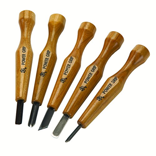 Five Piece Power Grip Carving Set (Japan Import)