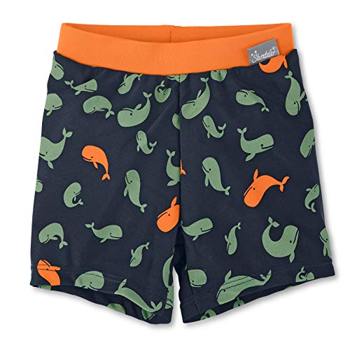 Sterntaler Baby - Jungen Badeshort Kurz Wale Badehose, Marine, 86-92 EU