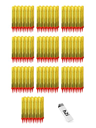 120 Stück je 12 cm h2i Eissterne Eisfontäne Sprühkerze für Verlobung-Hochzeit-Geburtstag Jugend-Party-Tisch-Feuerwerk Deko für Kuchen Torten Flaschen + unser h2i Feuerzeug