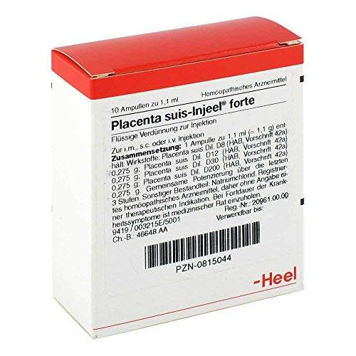 PLACENTA SUIS Injeel forte Ampullen 10 St