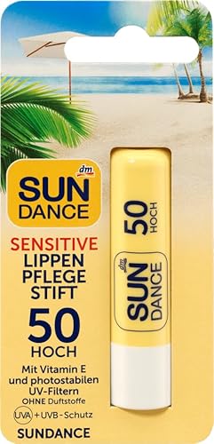 SUNDANCE Lippenpflege Sensitiv Sonnen Pflege Schutz LSF 50, 4,8 g