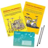 Modern Drumming Band 1 und Band 2: (Starterset) Schlagzeugschule mit CD zum Mitspielen Lernprogramm mit 1100 Übungen, 5 Solostücken, 8 Play Along-Songs ISBN: 9783928825245