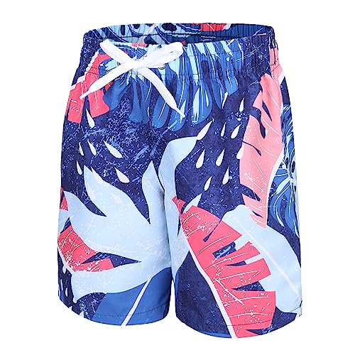 Aisyee Badeshorts Jungen Badehose Schnell Trocknende Boardshorts Hawaii Boardshorts Kinder 152 158/13-14 Jahre