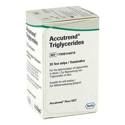 Roche Diagnostics Deutschland Gmbh Accutrend Trigliceridos 25 Tiras , Stück (1Er Pack)