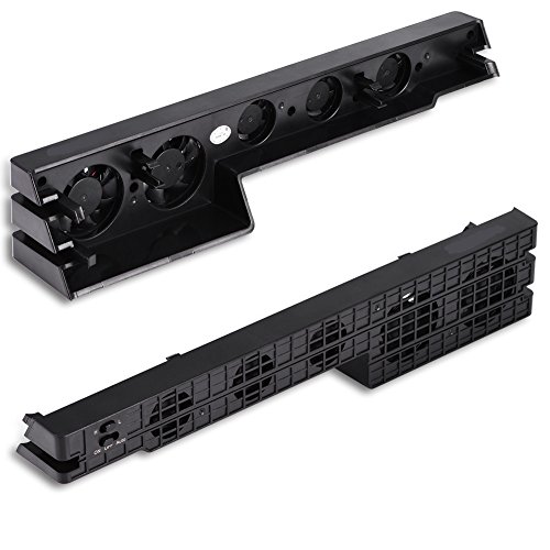 Lüfter für 4 Pro, DC5V 5 Lüfter Super Turbo Temperaturregelung Lüfter Kühler für Pro Konsole
