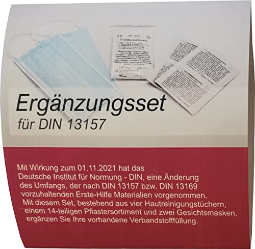 Ergänzungsset - erweitert die DIN 13157 auf die NEUE DIN 13157 für Verbandskasten Betriebe