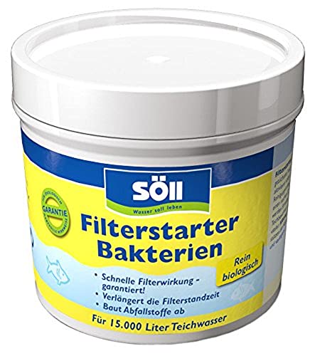 Söll 80587 FilterstarterBakterien hochreine Mikroorganismen für Teiche 100 g - natürliche Filterbakterien aktivieren die Biologie der Filter im Gartenteich Fischteich Koiteich Schwimmteich