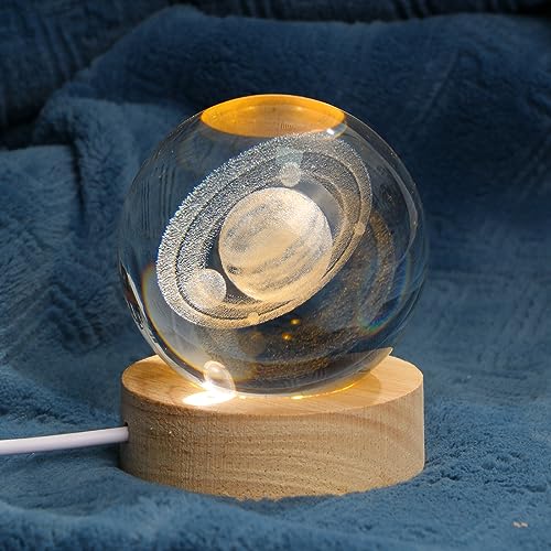 Kristall Kugel 60mm Glas Kugel Glaskugel mit Ständer Kristallkugel Fotografie Kugel Nachtlicht Astronomie Geschenk für Kinder Freunde Paar Geburtstag Festival