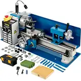 VEVOR Mini Drehmaschine 550 W, Metall Mini Drehmaschine Max. 2500 U/Min, Metallbank Drehmaschine, Metall Mini Drehmaschine, Tischdrehmaschine, Gewinde 12-52 TPI, Mini Drehbank metall, Zubehör Inkl.