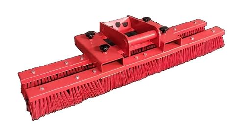 Kehrbesen Besen für Stapler + MS03 Staplerbesen Anbaugerät 140cm Rot