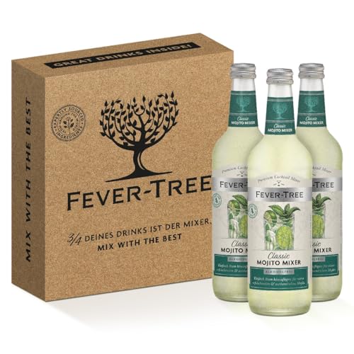 FEVER-TREE | Classic Mojito Mixer | Zitrusfrisch und spritzig | Für einen erfrischenden und authentischen Mojito | 3 x 500 ml