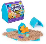 Kinetic Sand Hunde Häuschen - mit 170 g magischem Strandsand, 1 Hundefigur und Accessoires für kreativen Indoor-Sandspielspaß, für Kinder ab 3 Jahren