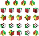 Mini Zauberwürfel, 24 pcs Zauberwürfel Set, Mini Würfel Set, Magic Cube Spielzeug, Puzzle Magic Cubes, Magic Cube Spielzeug Geschenke, für Weihnachten Reisespiele, Adventsgeschenk